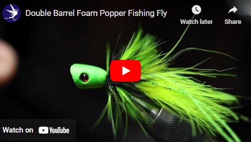 Tying a Double Barrel Foam Popper Fishing Fly